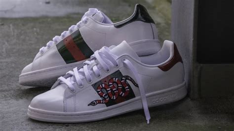 stan smith vs gucci new ace|Gucci ace jeans tongue.